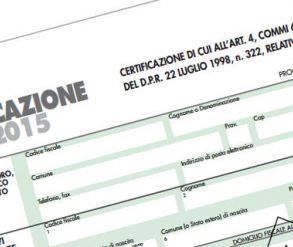 CERTIFICAZIONE UNICA 2015